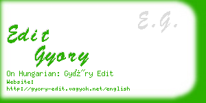 edit gyory business card